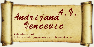 Andrijana Venčević vizit kartica